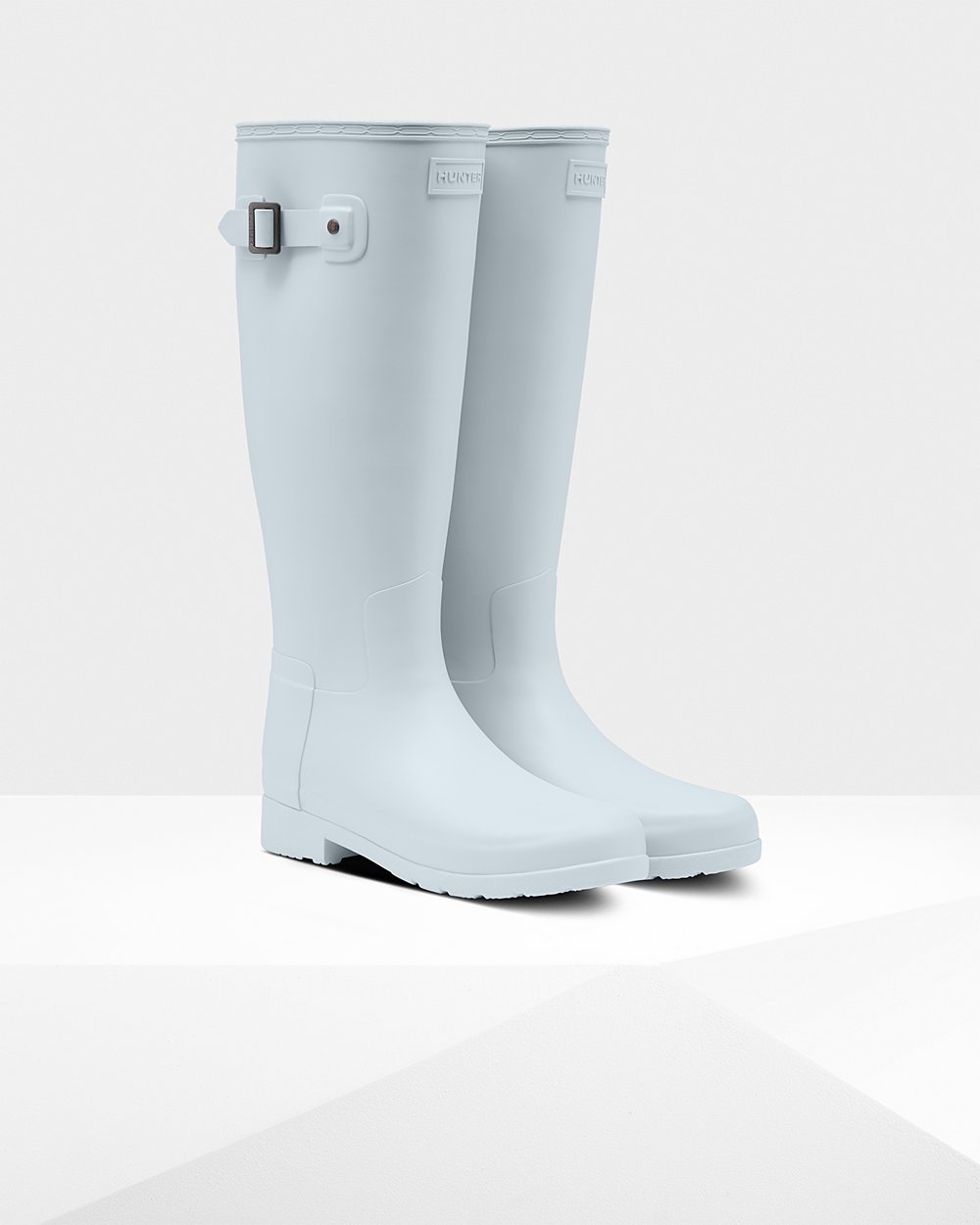 Hunter Original Refined Tall Rain Boots - Online Shop Womens Grey - AQFHMT918